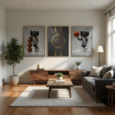 Kaws Girl Wall Art Set of 3, Girl Hypebeast Room Decor, Pink Grey Kaws Posters, Feminine Kaws Wall Art, Cool Girl Room Decor, Teen Girl Art